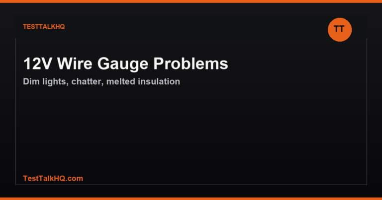 12V Wire Gauge Problems and Solutions