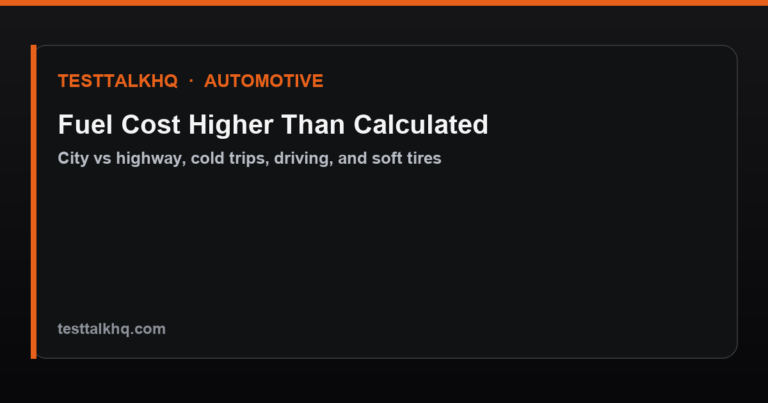 Why Actual Fuel Cost Runs Higher Than Calculated