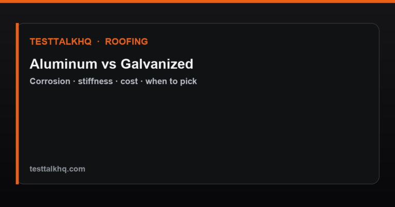 Aluminum vs Galvanized Steel Drip Edge: Which to Use