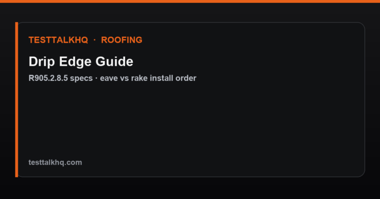 Drip Edge Guide
