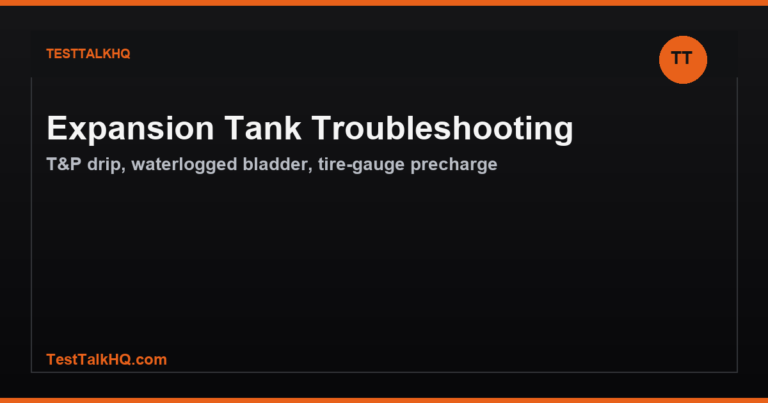 Expansion Tank Troubleshooting