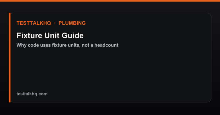 Fixture Unit Guide