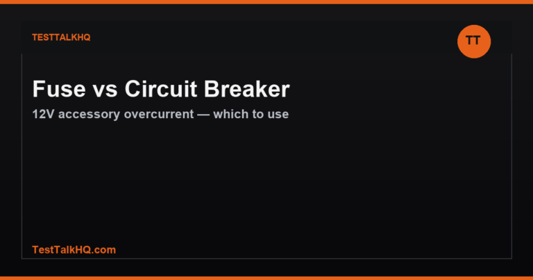Fuse vs. Circuit Breaker for 12V Accessory Circuits — Which to Use