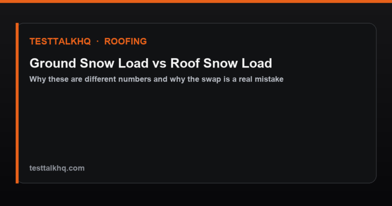 Ground Snow Load vs Roof Snow Load