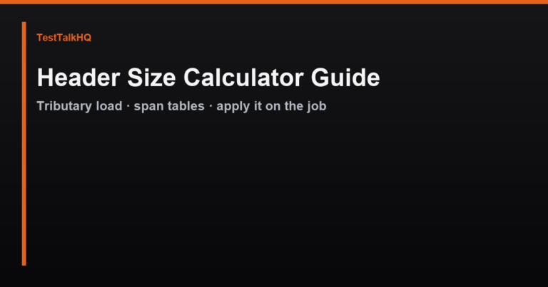 Header Size Calculator Guide