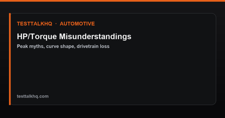 Horsepower & Torque Misunderstandings Troubleshooting