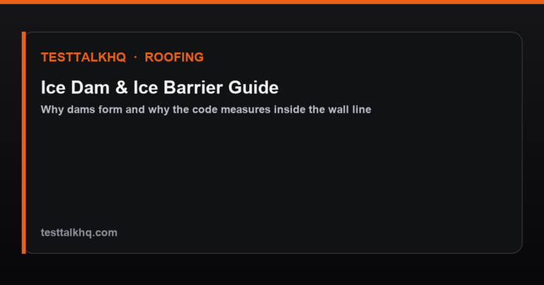 Ice Dam & Ice Barrier Guide