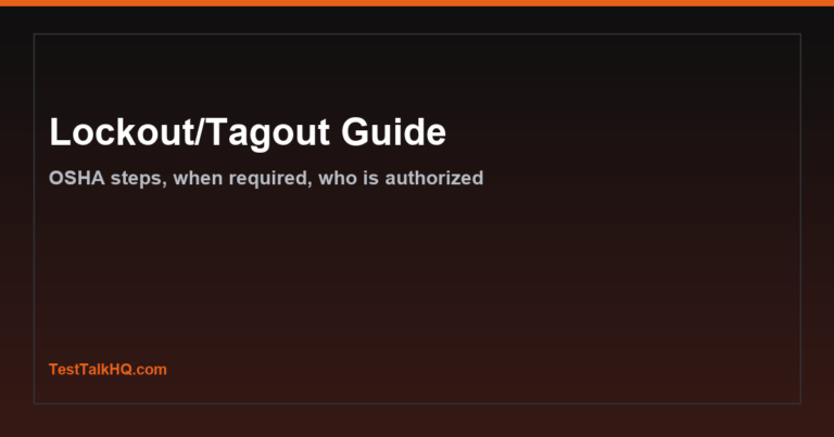 Lockout/Tagout Guide — OSHA LOTO Steps, When Required & Who Is Authorized