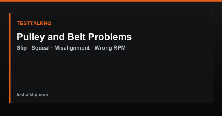 Pulley and Belt Problems and Solutions
