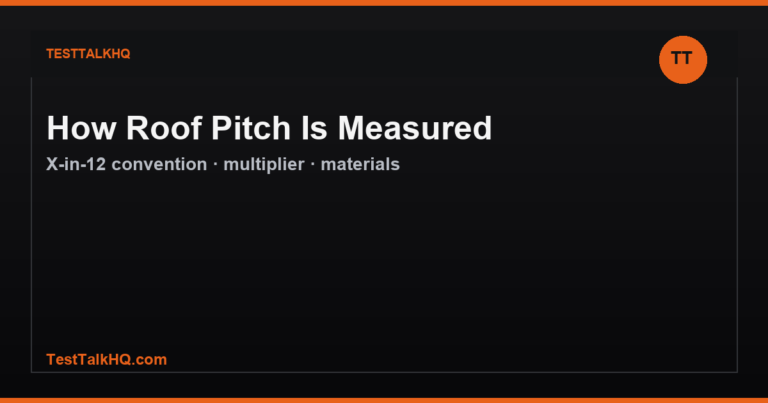 How Roof Pitch Is Measured