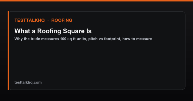 What a Roofing Square Is