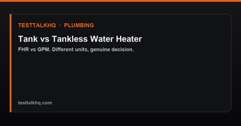 Tank vs Tankless Water Heater