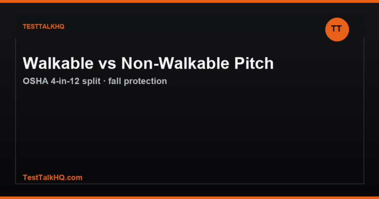 Walkable vs Non-Walkable Roof Pitch