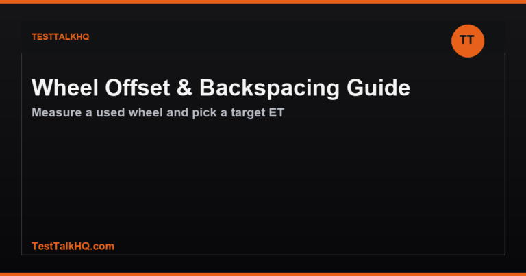 Wheel Offset & Backspacing Guide