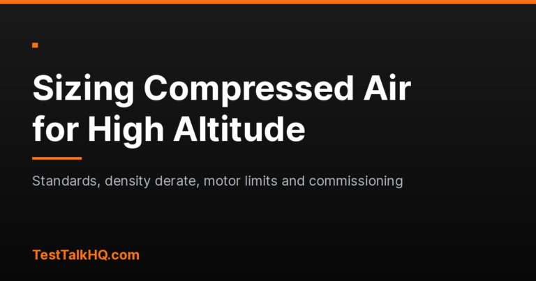 How to Size an Air Compressor for High Altitude
