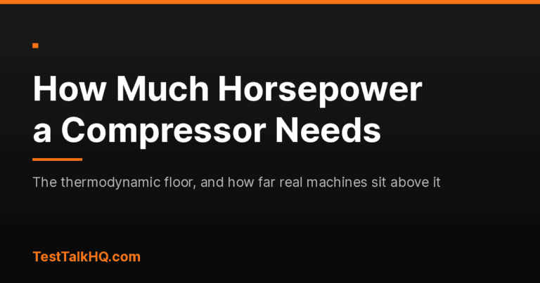 Air Compressor Horsepower: What a Machine Really Needs