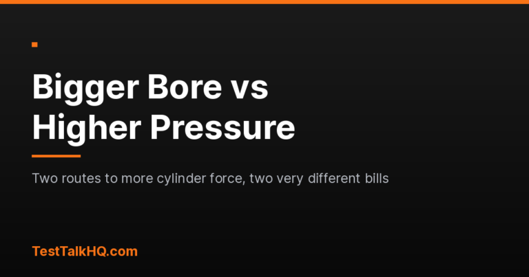 Bigger Bore vs Higher Pressure: Which to Use