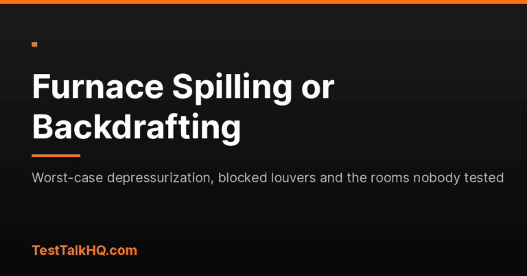 Furnace Backdrafting or Spilling: Combustion Air Troubleshooting