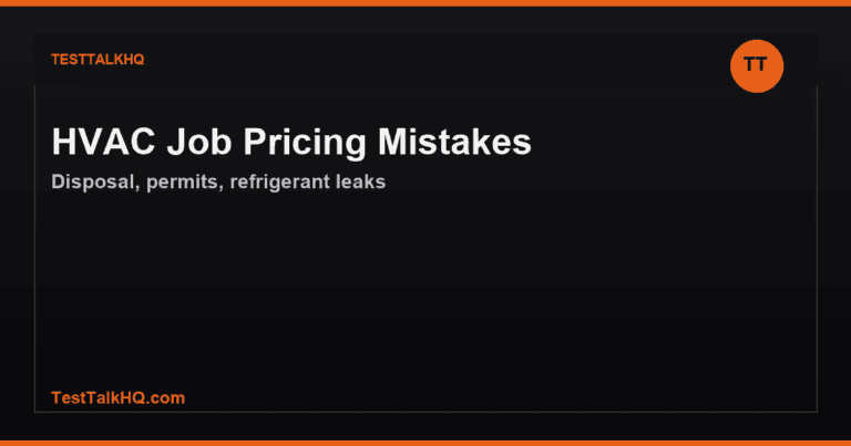Common HVAC Job Pricing Mistakes and Fixes