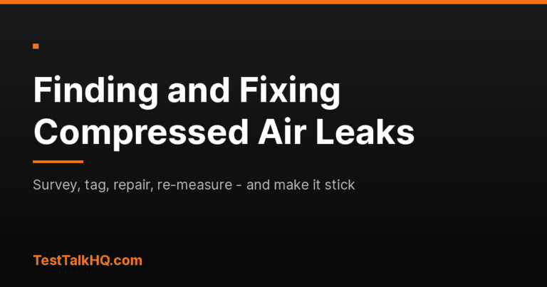 How to Find and Fix Compressed Air Leaks