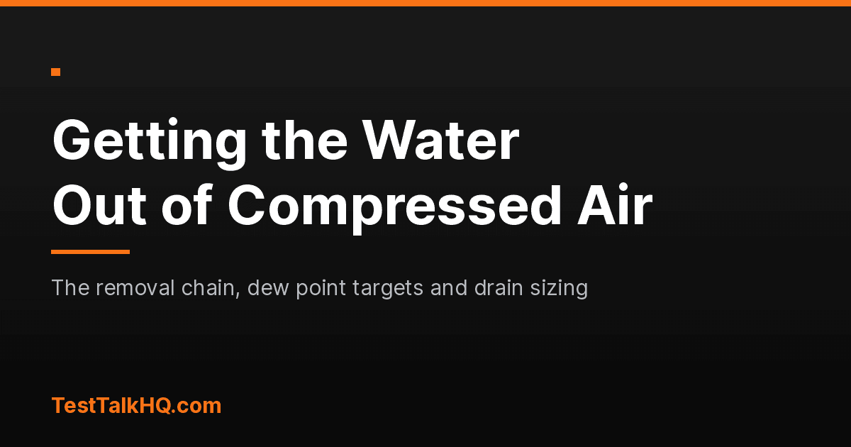 How to Get the Water Out of Compressed Air
