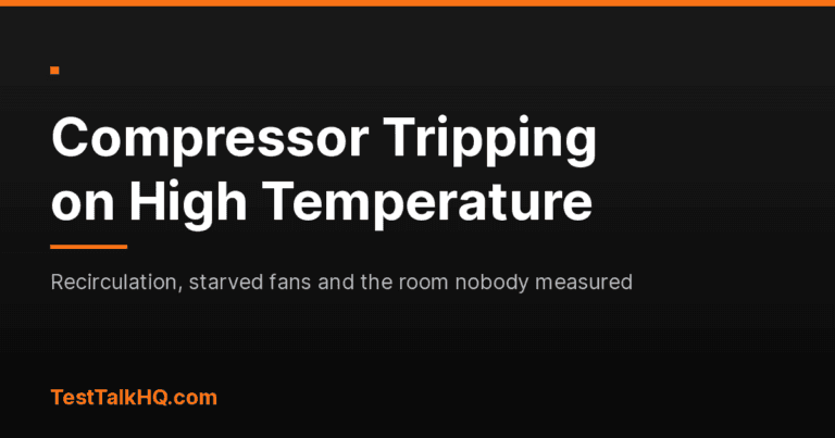 Air Compressor Tripping on High Temperature: Room Troubleshooting