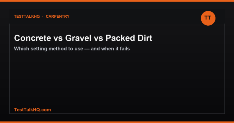 Concrete vs. Gravel vs. Packed Dirt for Setting Fence Posts — Which to Use