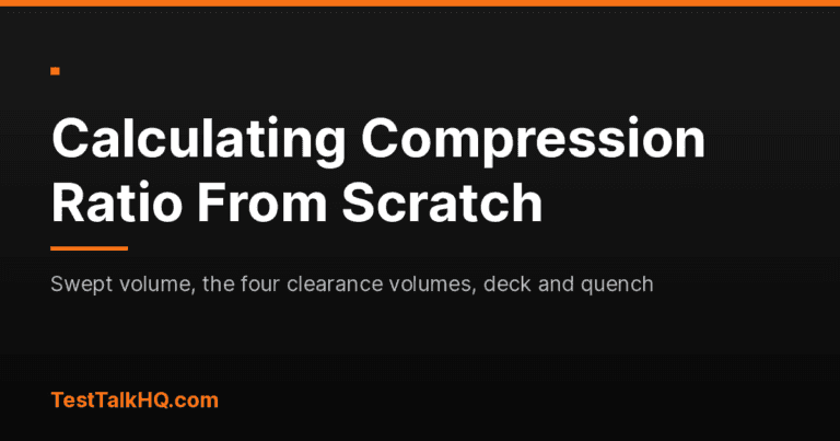 How to Calculate Compression Ratio