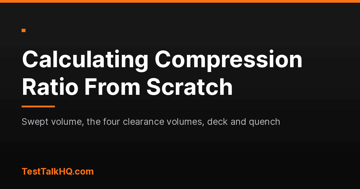 How to Calculate Compression Ratio