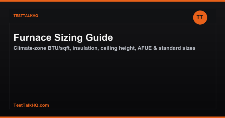 Furnace Sizing Guide: How to Calculate the Right BTU Output for Your Home
