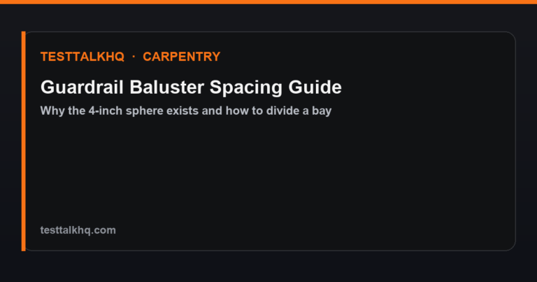 Guardrail Baluster Spacing Guide
