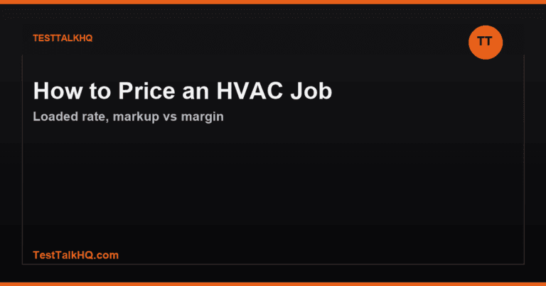How to Price an HVAC Service Call or Job for Profit