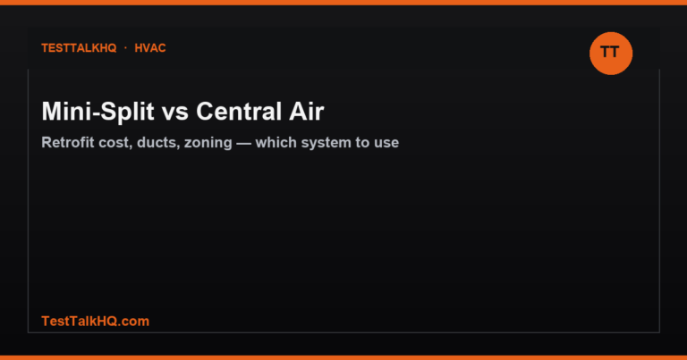 Mini-Split vs Central Air: Which to Use