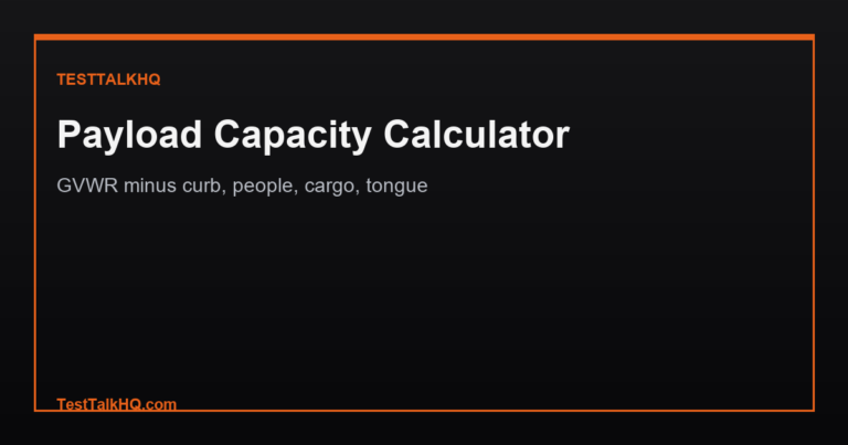 Payload Capacity Calculator