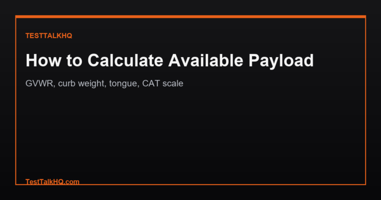 How to Calculate Actual Available Payload