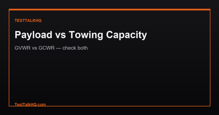 Payload Capacity vs Towing Capacity