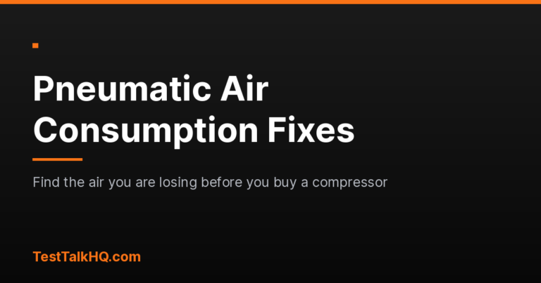 Pneumatic Cylinder Air Consumption Troubleshooting