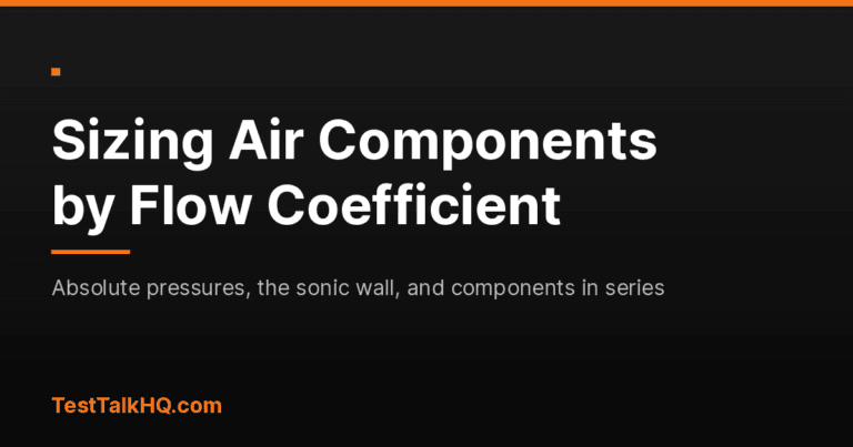 How to Size Pneumatic Components by Cv