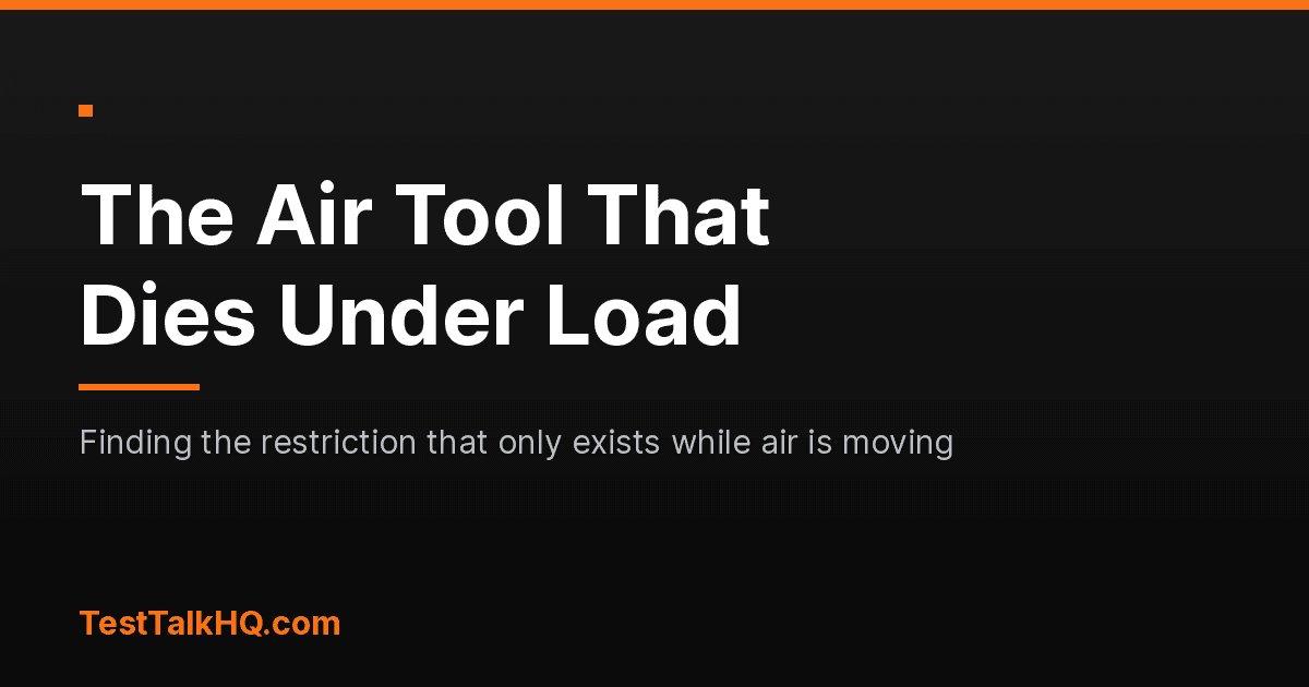 The Air Tool That Dies Under Load