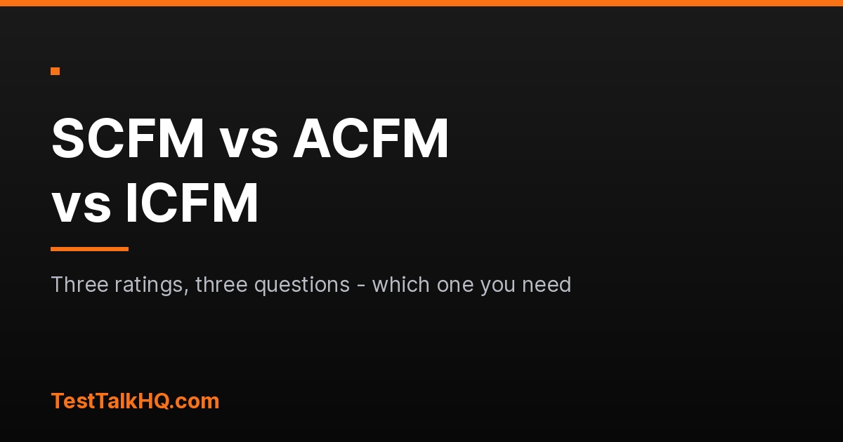 SCFM vs ACFM vs ICFM: Which to Use
