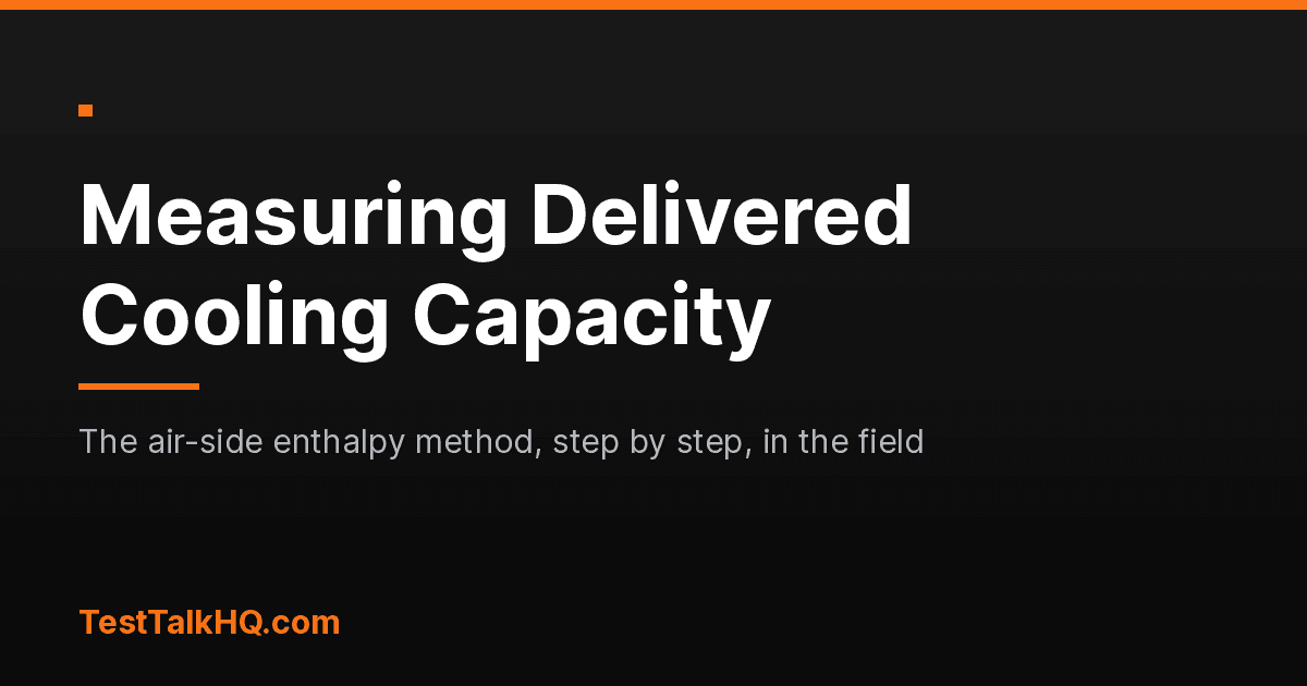 How to Measure Delivered Cooling Capacity