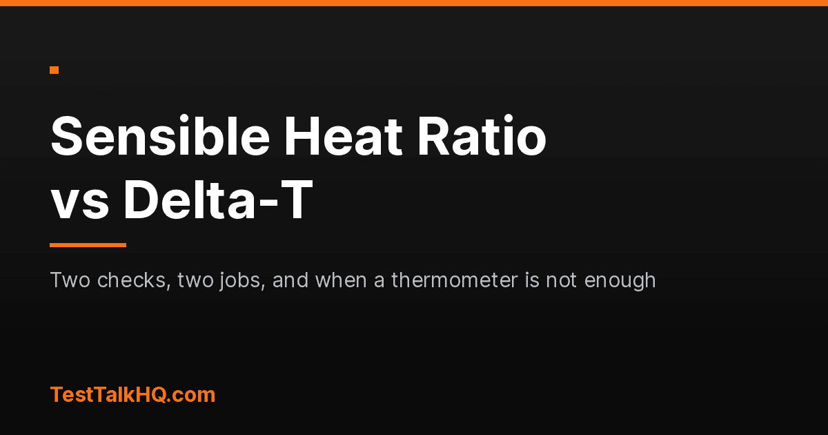 Sensible Heat Ratio vs Delta-T