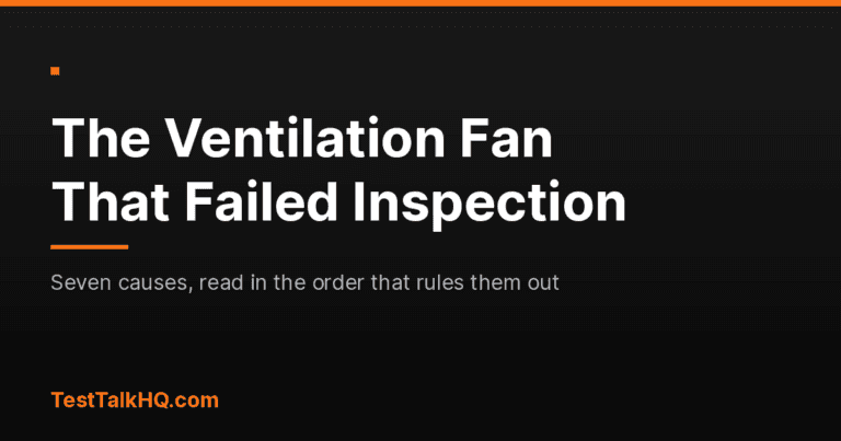 The Ventilation Fan That Failed Inspection