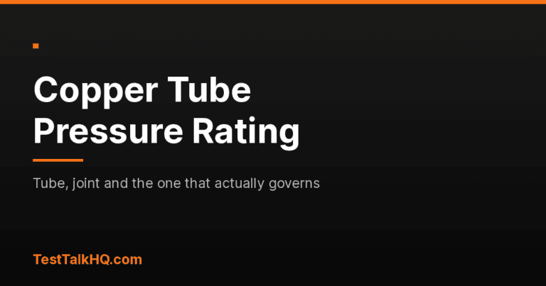Copper Tube Pressure Rating Calculator
