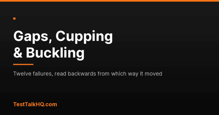 Gaps, Cupping and Buckling: Twelve Wood Movement Failures Read Backwards