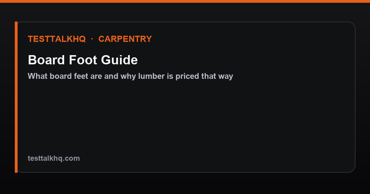 Board foot guide
