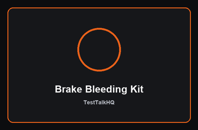 One-man brake bleeding kit