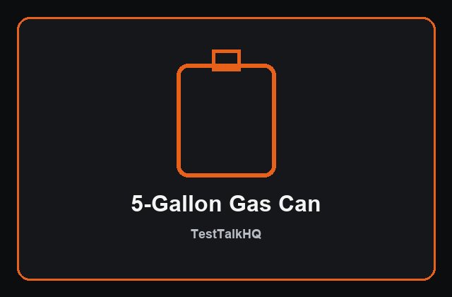 Five-gallon gas can