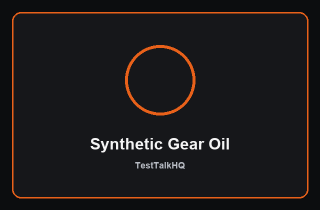 Synthetic 75W-90 gear oil