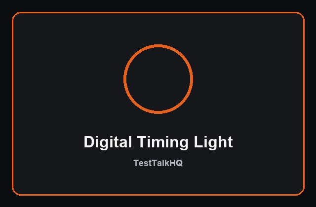 Digital timing light